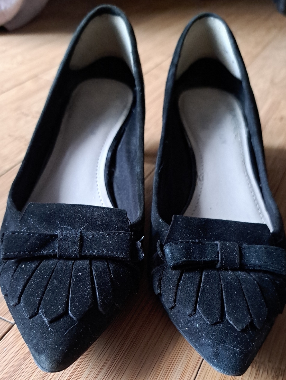Anne Klein Suede Kitten Heel Pumps